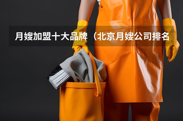 月嫂加盟十大品牌（北京月嫂公司排名前十名）