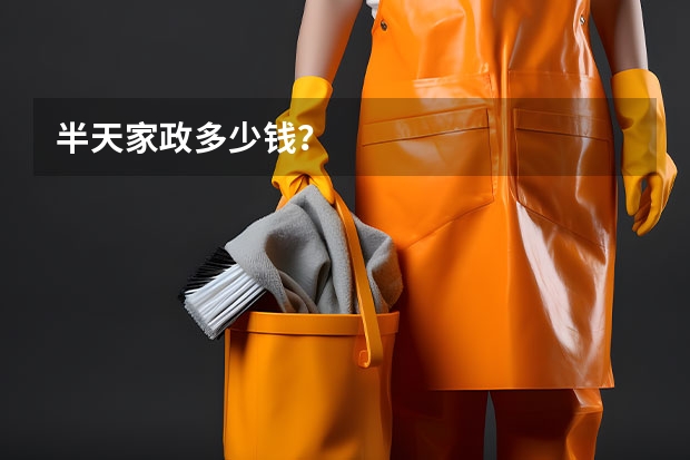 半天家政多少钱？