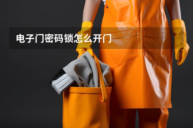 电子门密码锁怎么开门