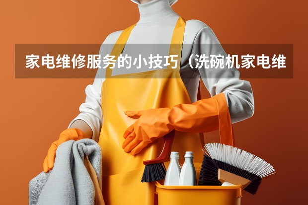 家电维修服务的小技巧（洗碗机家电维修大概费用）