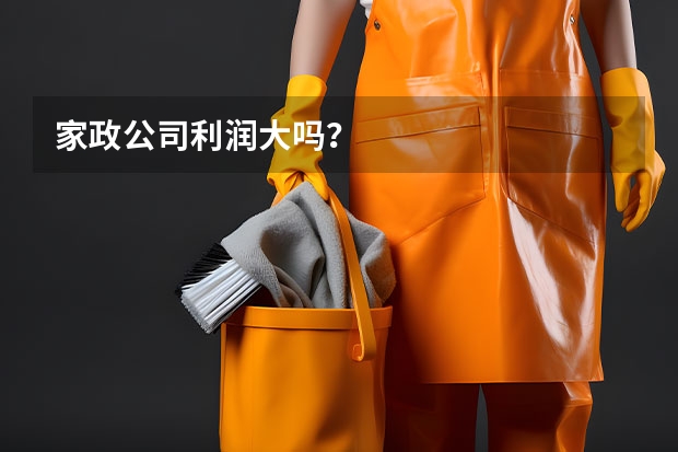 家政公司利润大吗?