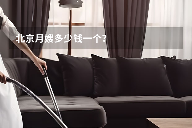 北京月嫂多少钱一个？