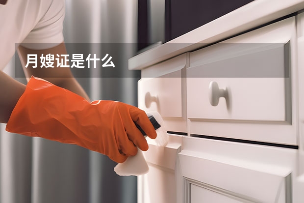 月嫂证是什么